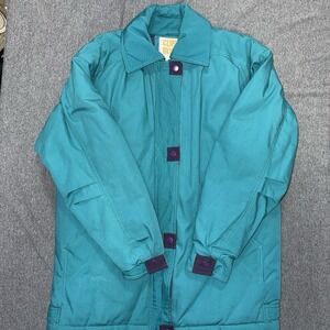 Clipper Mist Jacket Full Zip Size M Teal & Purple